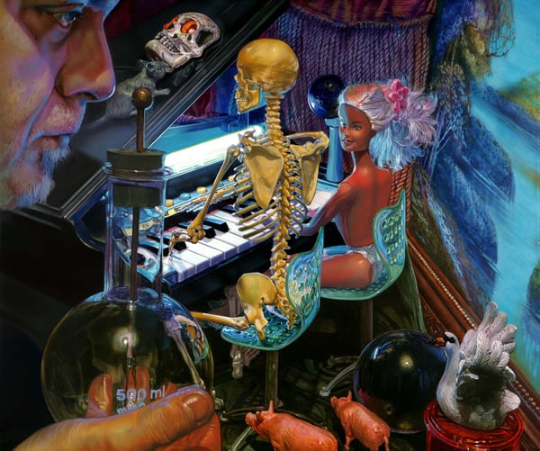 Playing 4 handed – 2005 – 95x115cm – acrylik on canvas