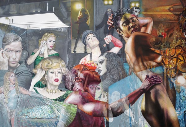 Private Apocalypse (Golgota 2.0) - 2021-2022 - 2_1 - 230x340cm - acrylik on canvas