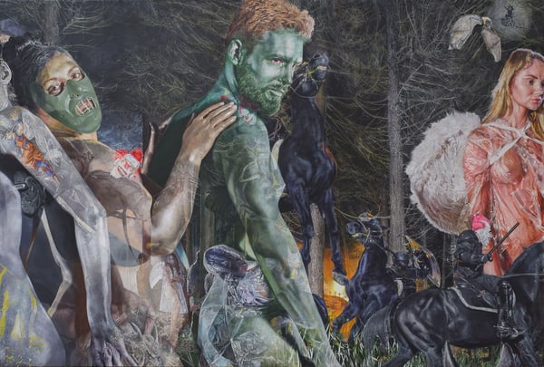 Private Apocalypse1/2 (Golgota 2.0) - 2018 - 230x340cm - acrylic on canvas