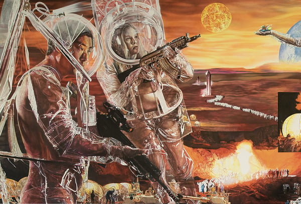 Private Apocalypse 3_1(Golgota 2.0)-2023-2025-460x680cm-acrylik on canvas