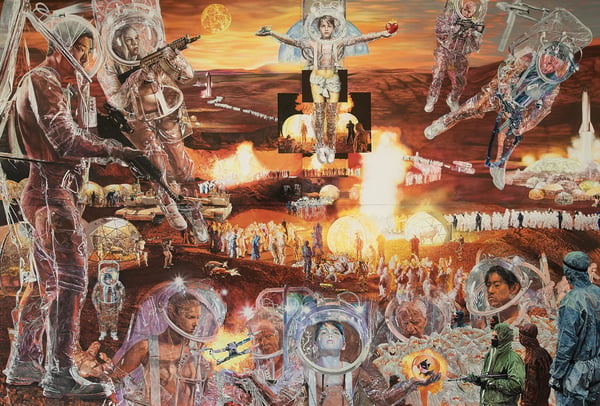 Private Apocalypse 3.(Golgota 2.0)-2022-2025-460x680cm-acrylik on canva