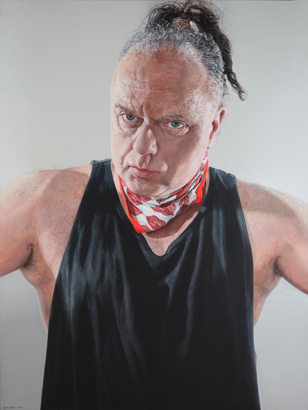 Meathead – self portrait – 2010 – 200x150cm – acrylik on canvas