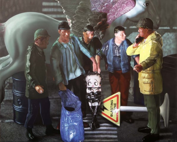Blasting zone – 2008 – 120x150cm – acrylik on canvas