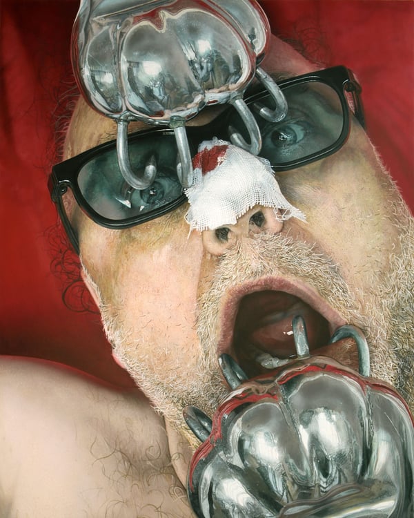 I was attacked by a silver bear – 2008 – 120x150cm – acrylik on canvas
