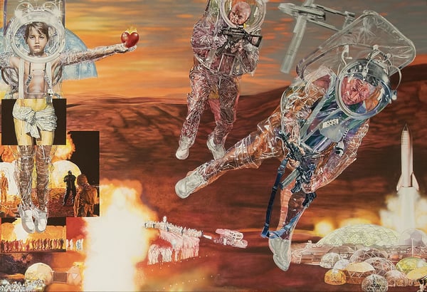 Private Apocalypse 3-2(Golgota 2.0) 2022-2025-460x680cm-acrylik on canvas