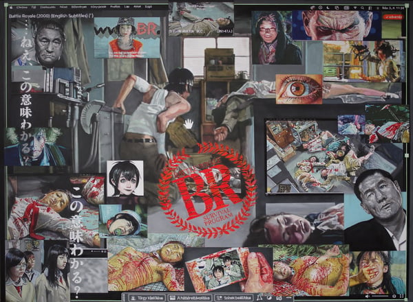 Homage a "Battle Royale"-2026-150X200cm-acrylik on canvas