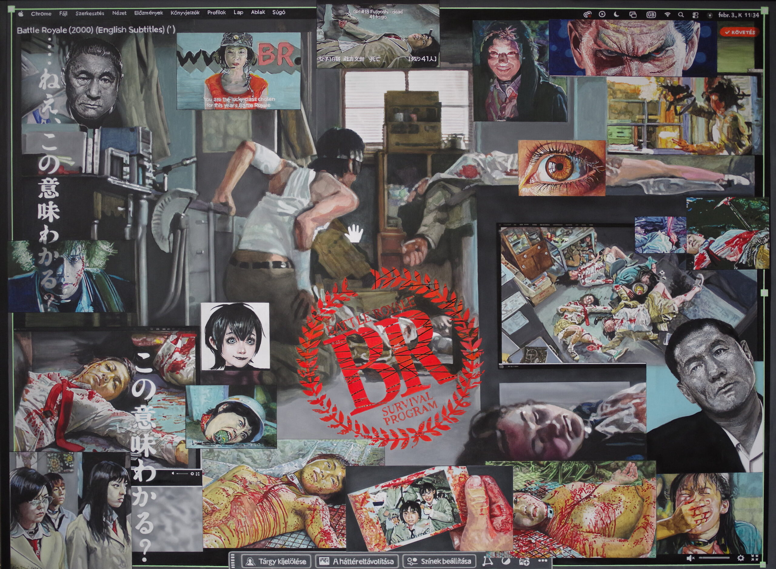 Homage a "Battle Royale"-2026-150X200cm-acrylik on canvas